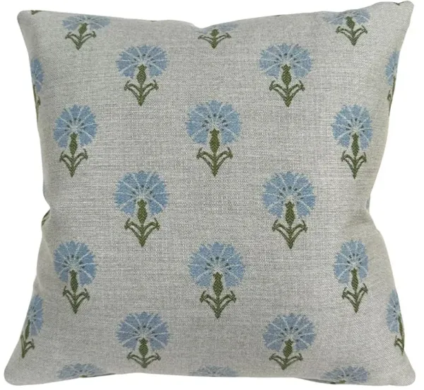 Mira Floral Indoor/Outdoor 20x20 Pillow, Sunbrella