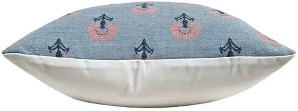 Mira Floral Indoor/Outdoor 20x20 Pillow - Sunbrella - Kim Salmela