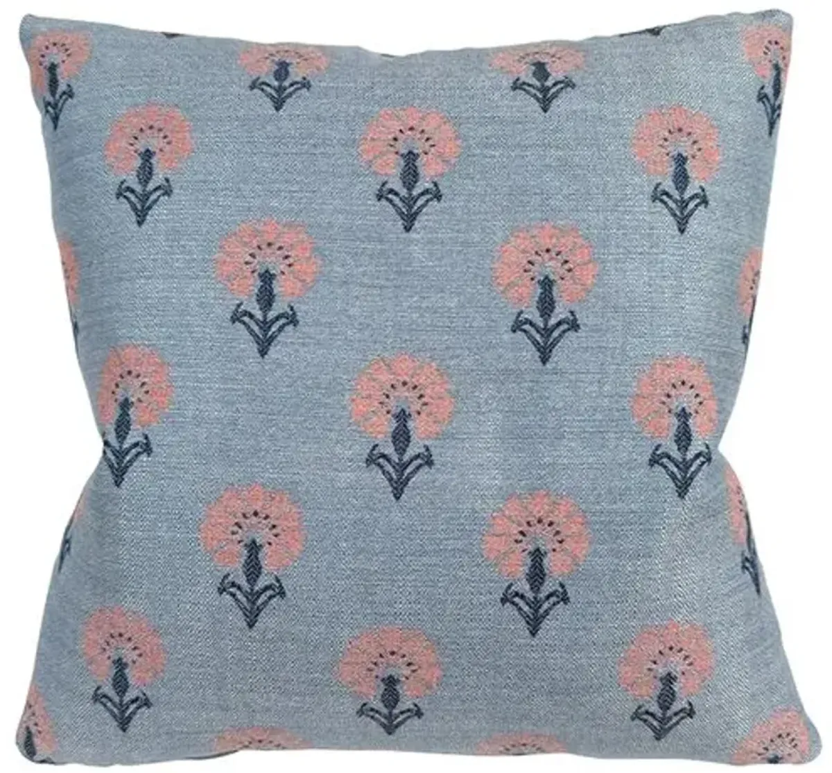 Mira Floral Indoor/Outdoor 20x20 Pillow - Sunbrella - Kim Salmela