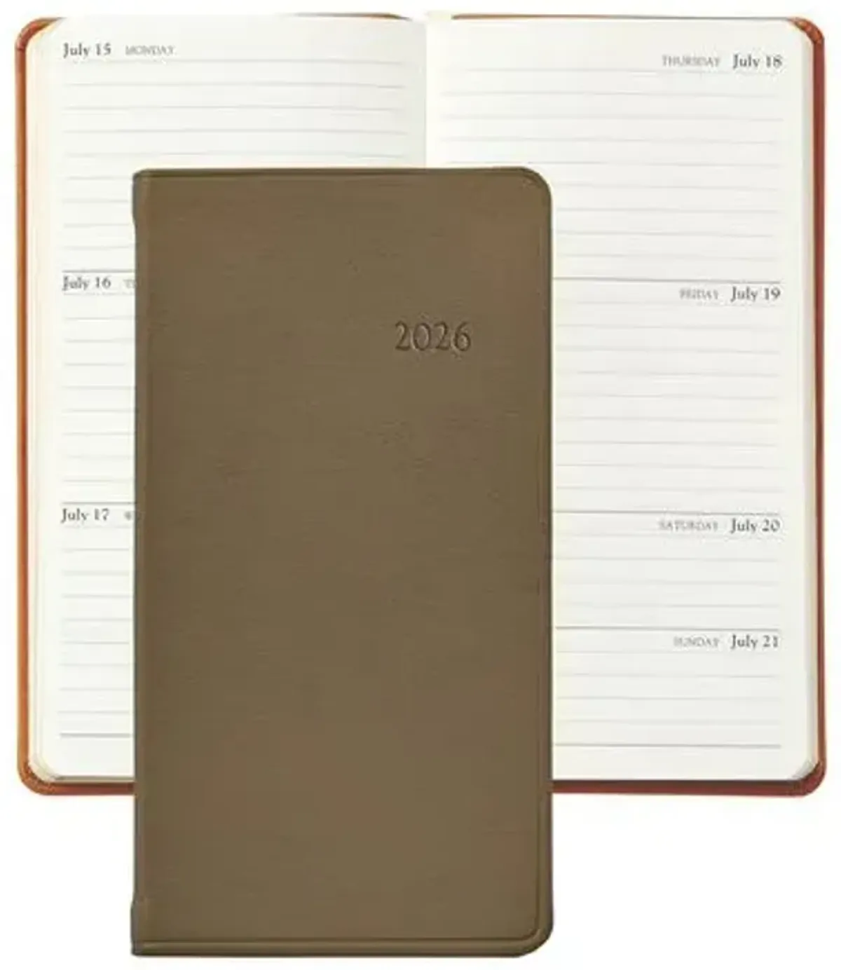 2026 Datebook 6" Pocket Journal - Beige