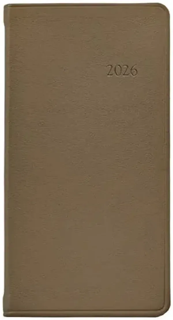 2026 Datebook 6" Pocket Journal - Beige