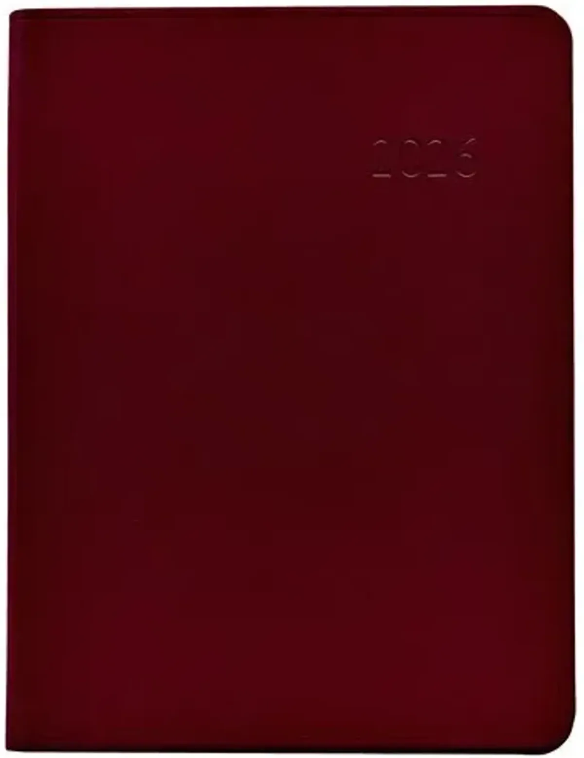 2026 Datebook Desk Diary - Red