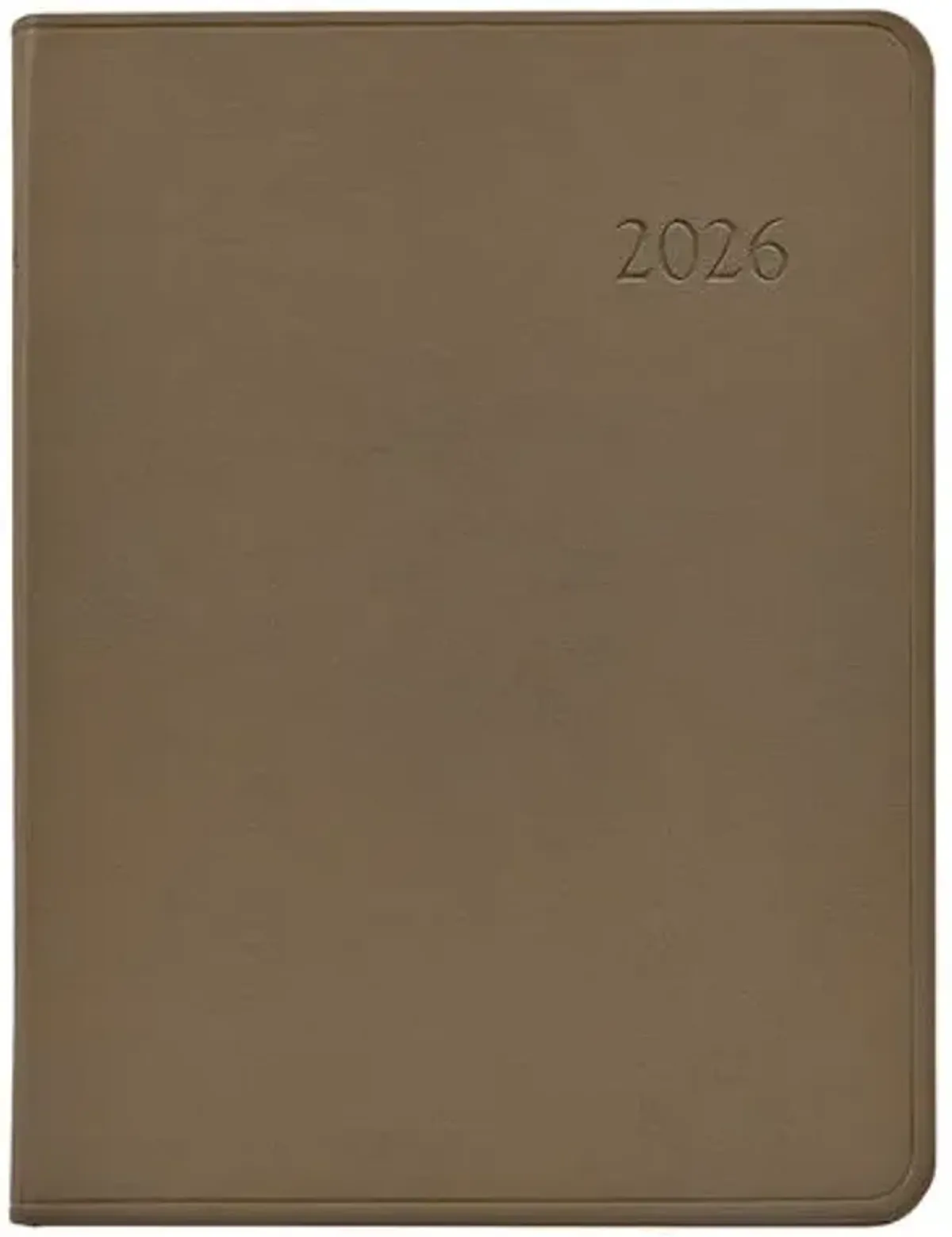 2026 Datebook Desk Diary - Beige