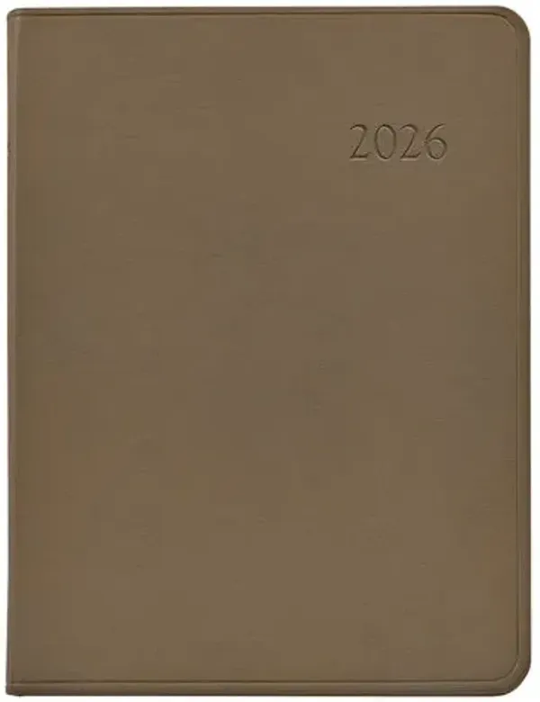 2026 Datebook Desk Diary - Beige