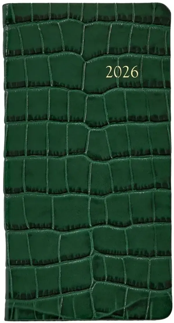 2026 Datebook 6" Pocket Journal, Crocodile