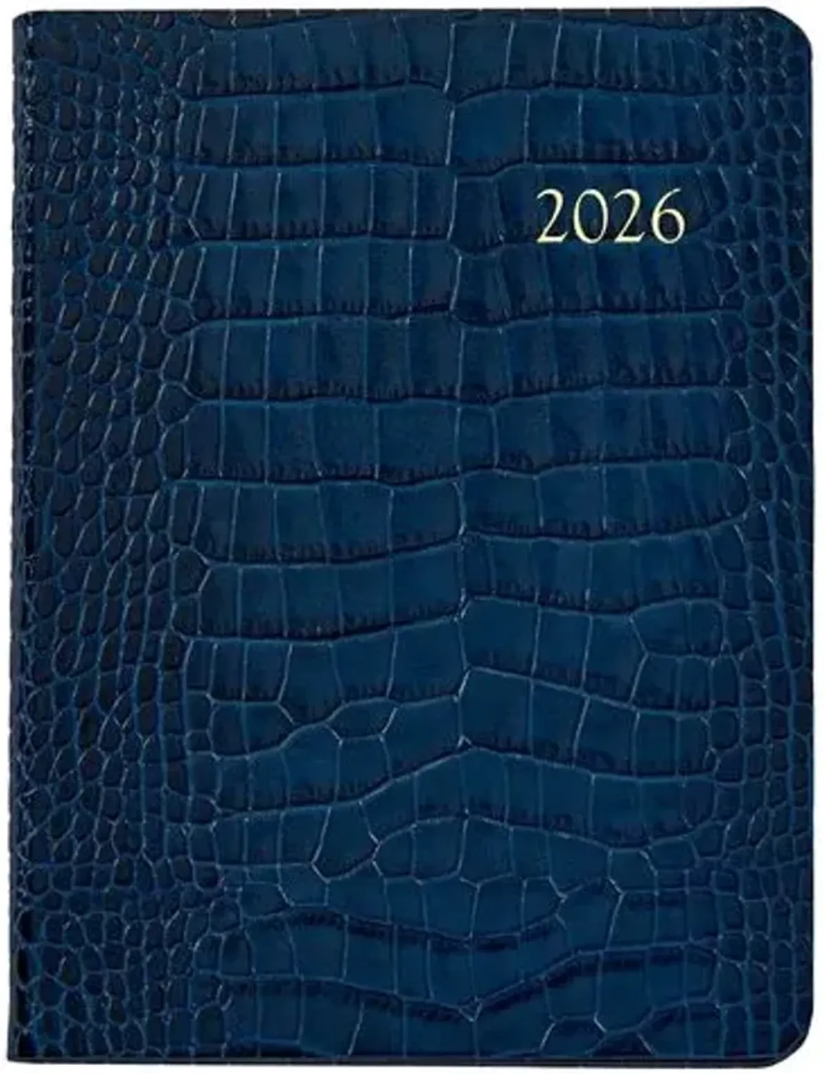2026 Datebook Desk Diary - Crocodile - Blue