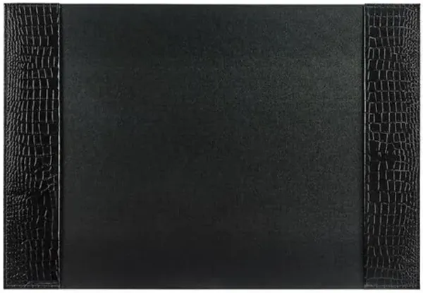 Leather Desk Blotter - Black