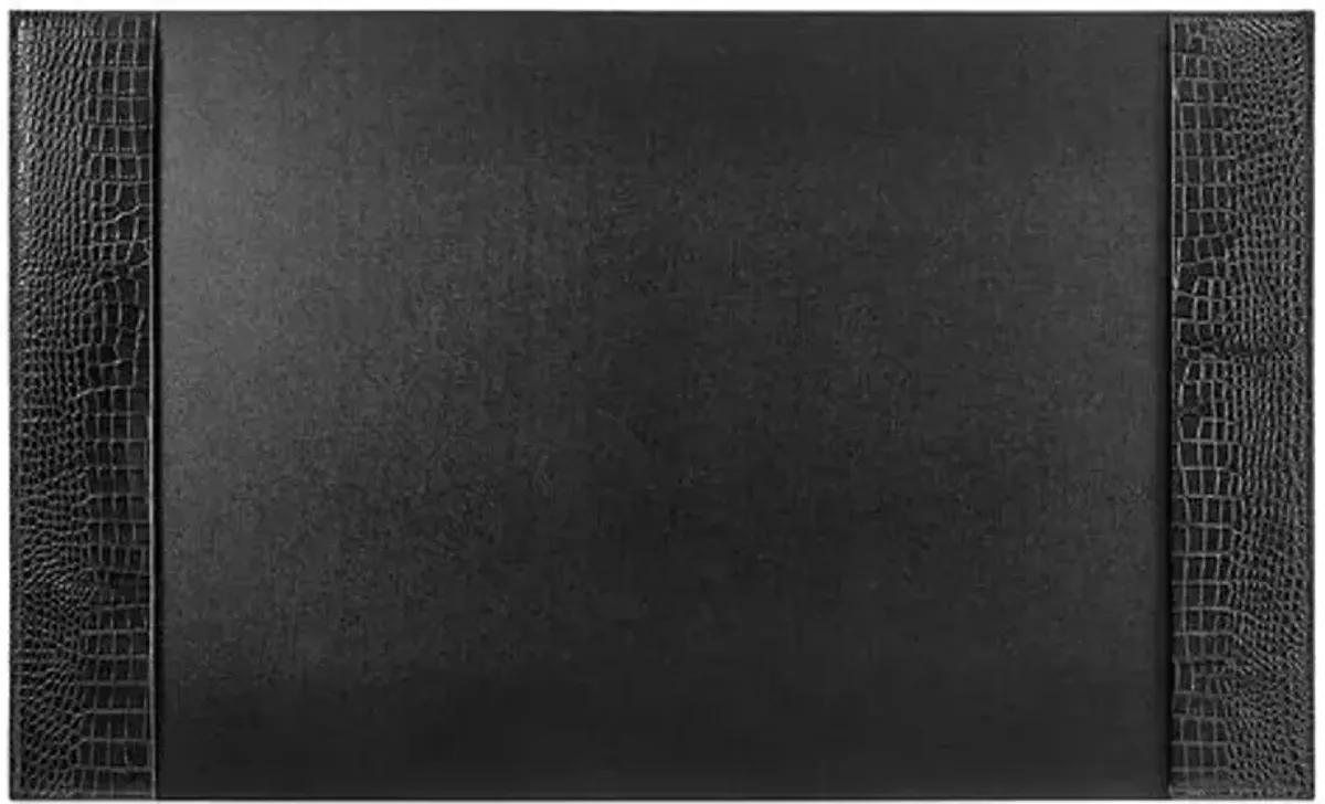 Leather Desk Blotter - Black