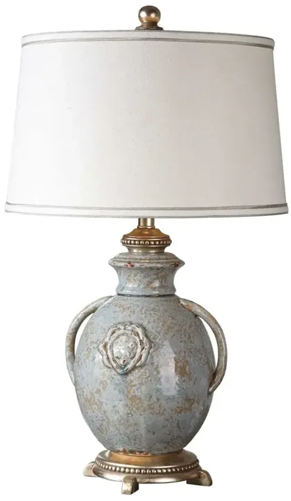 Ivo Ceramic Table Lamp - Blue/Brown