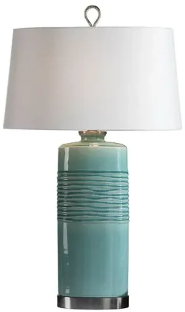 Andrei Ceramic Table Lamp - Blue