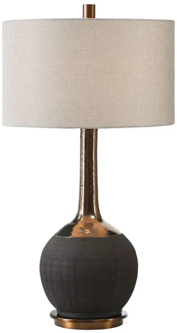 Theron Ceramic Table Lamp - Black