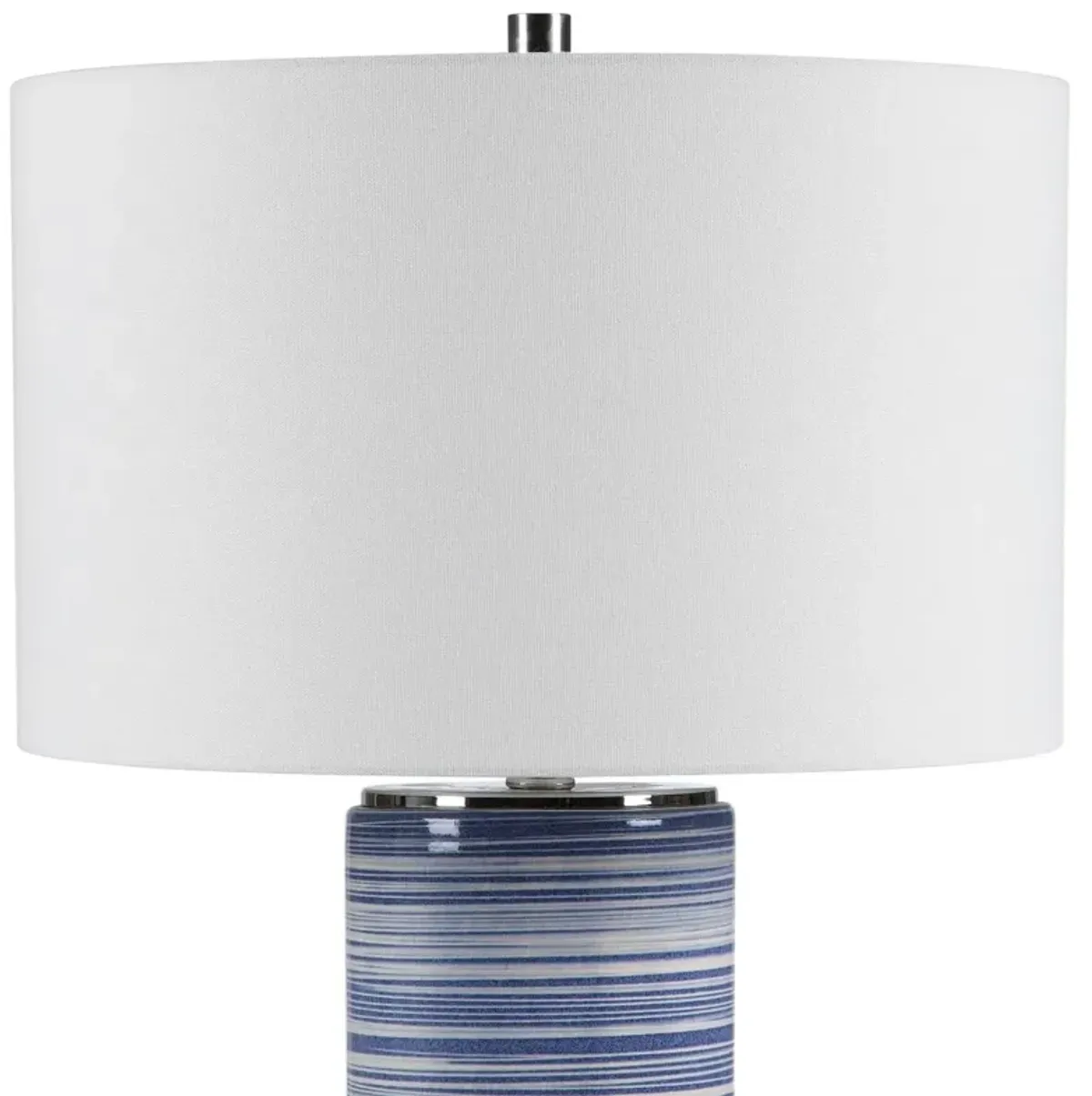 Jasperine Ceramic Table Lamp - Blue/White