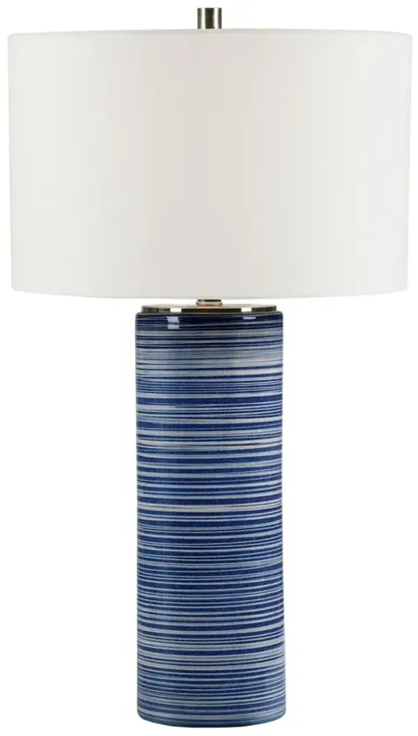 Jasperine Ceramic Table Lamp - Blue/White