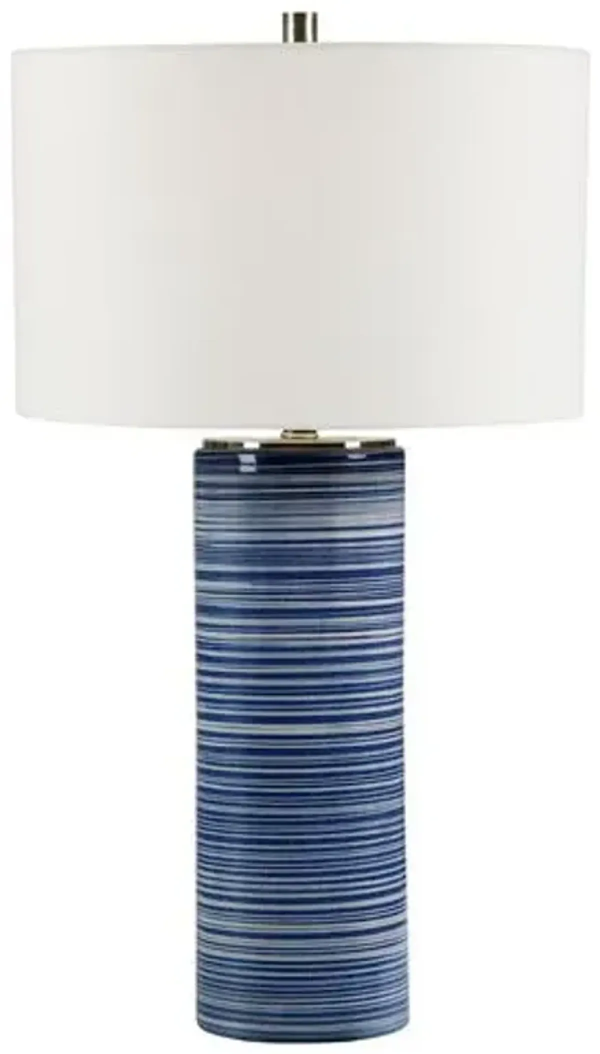 Jasperine Ceramic Table Lamp - Blue/White
