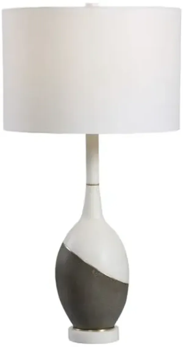 Rodolphe Concrete Table Lamp - Gray/White