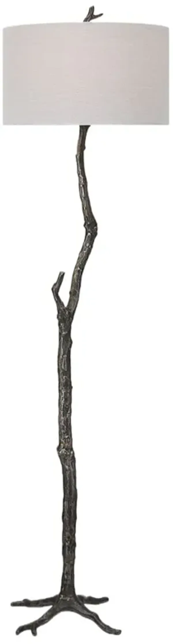 Aurelio Branch Floor Lamp - Black/Bronze - Handcrafted