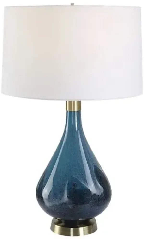 Mirabel Glass Table Lamp - Blue