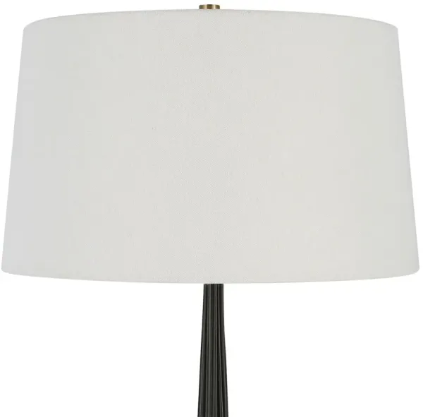 Rhiannon Marble Floor Lamp - Black