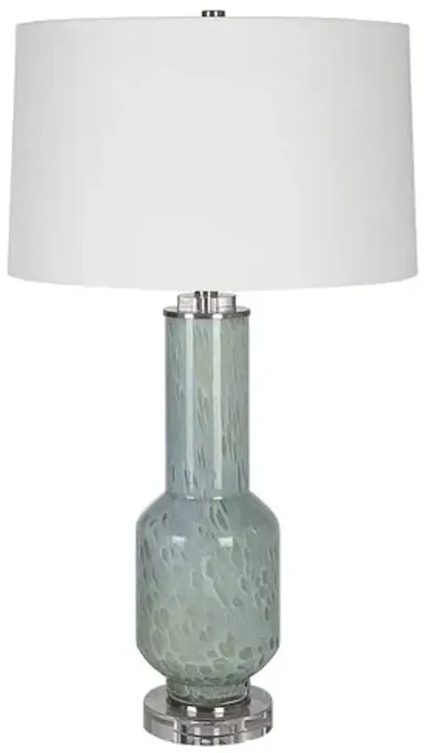 Marcello Glass Table Lamp - Blue/Gray