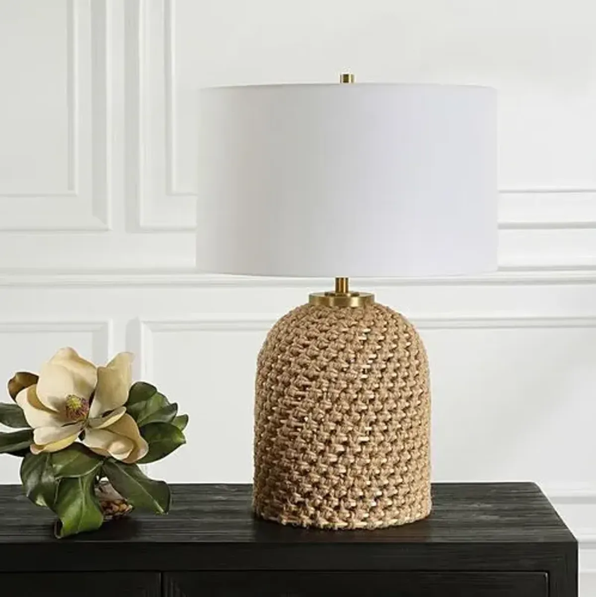 Zoya Rope Table Lamp - Natural - Brown