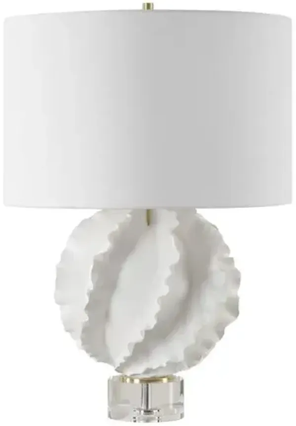 Odilia Ceramic Table Lamp - White