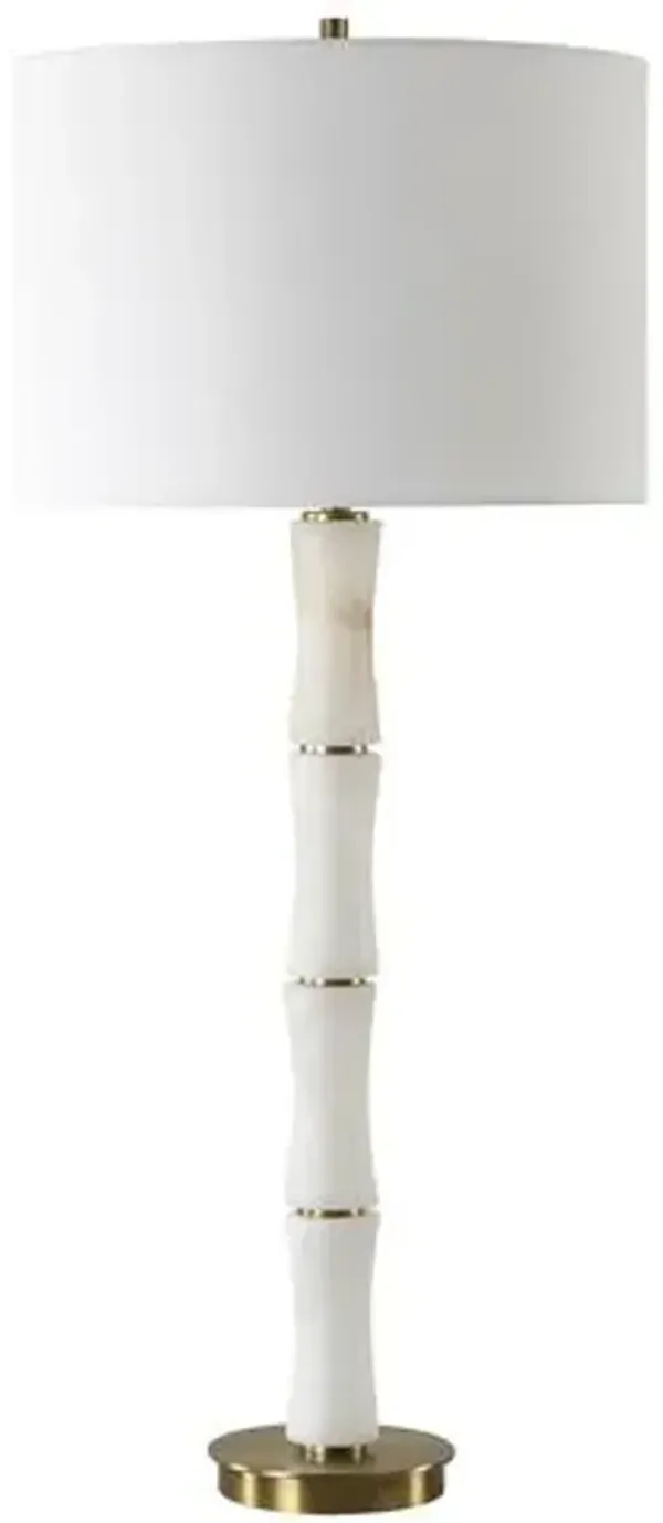 Jovienne Alabaster Table Lamp - White