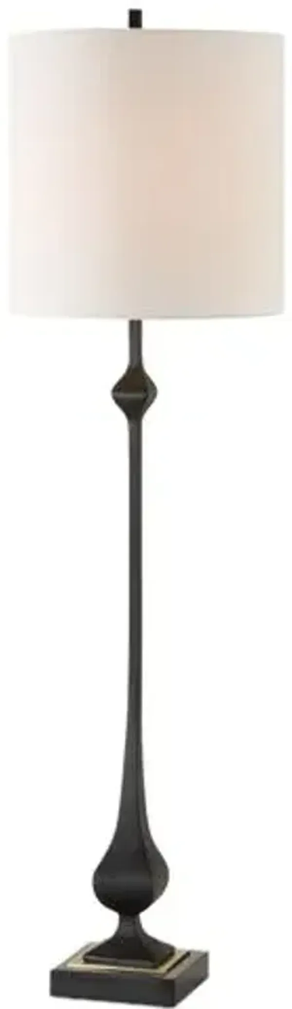 Karolina Marble Buffet Lamp - Black