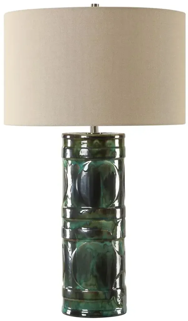 Nestor Ceramic Table Lamp - Blue/Green