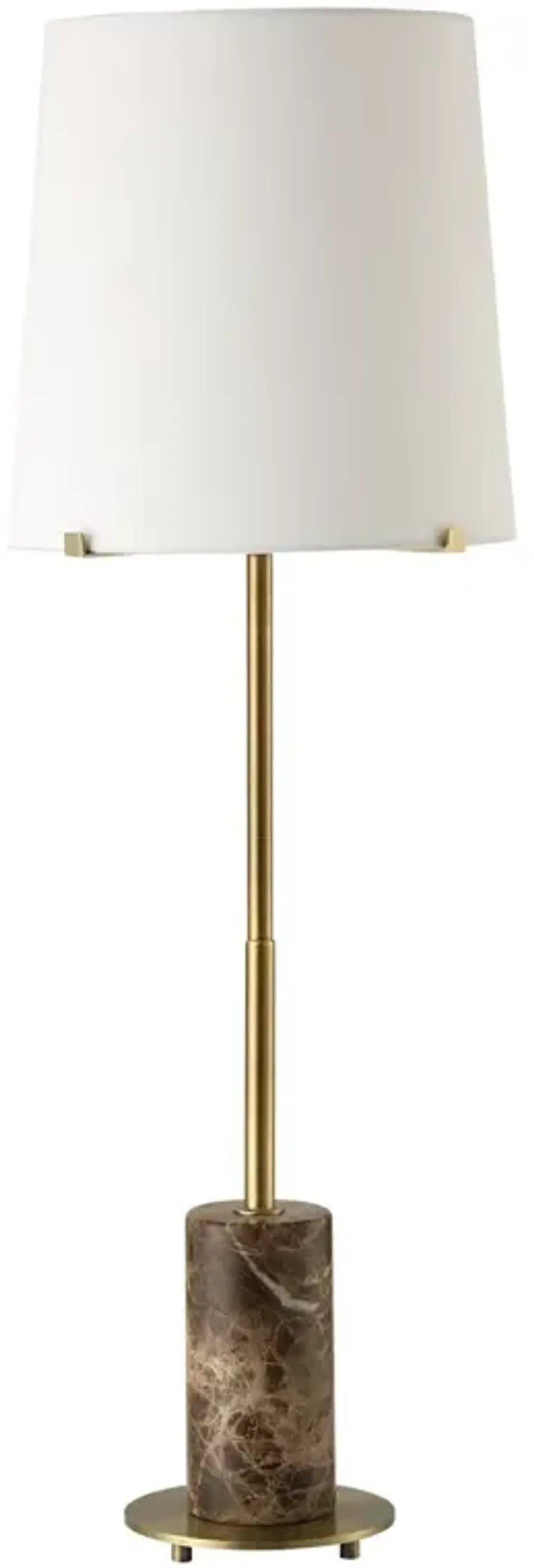 Miranda Marble Buffet Lamp - Brown/Gold