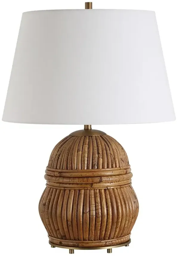 Valentin Rattan Table Lamp - Bronze/Brown