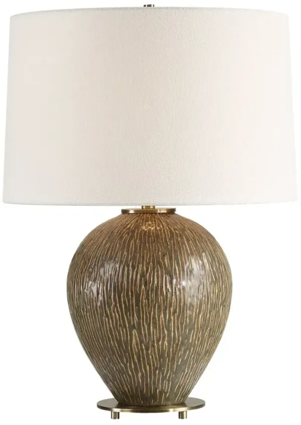 Valentino Ceramic Table Lamp - Brown