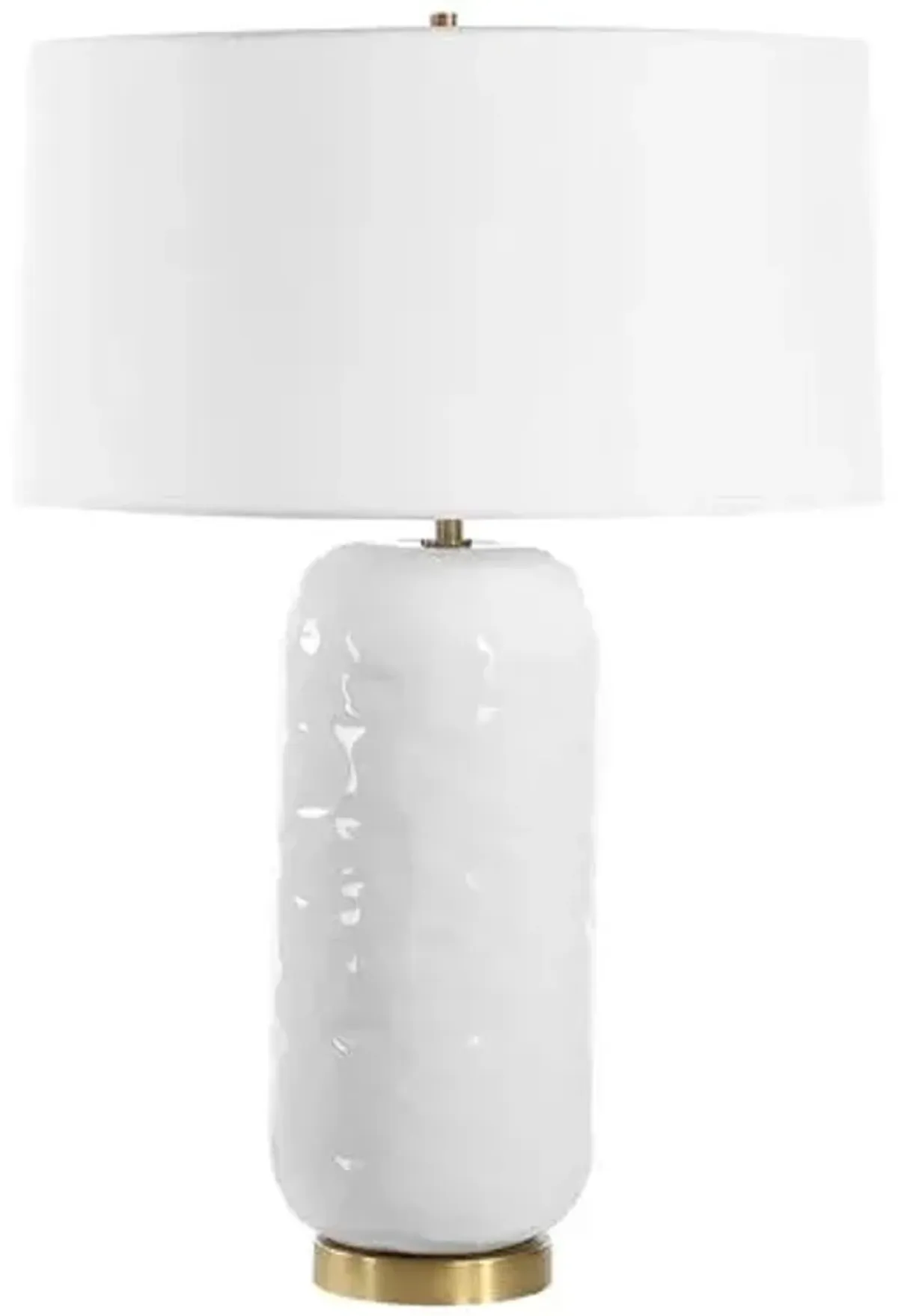 Milo Ceramic Table Lamp - White