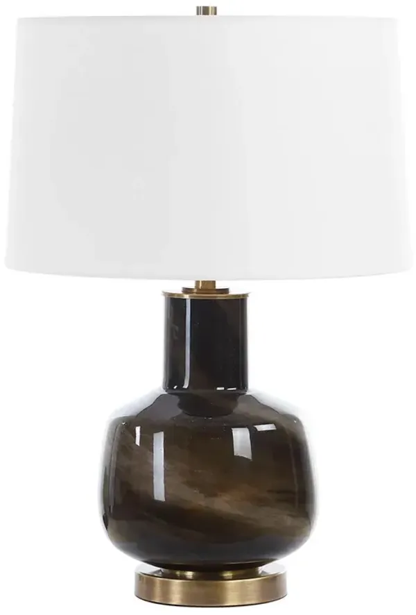Julien Glass Table Lamp - Black