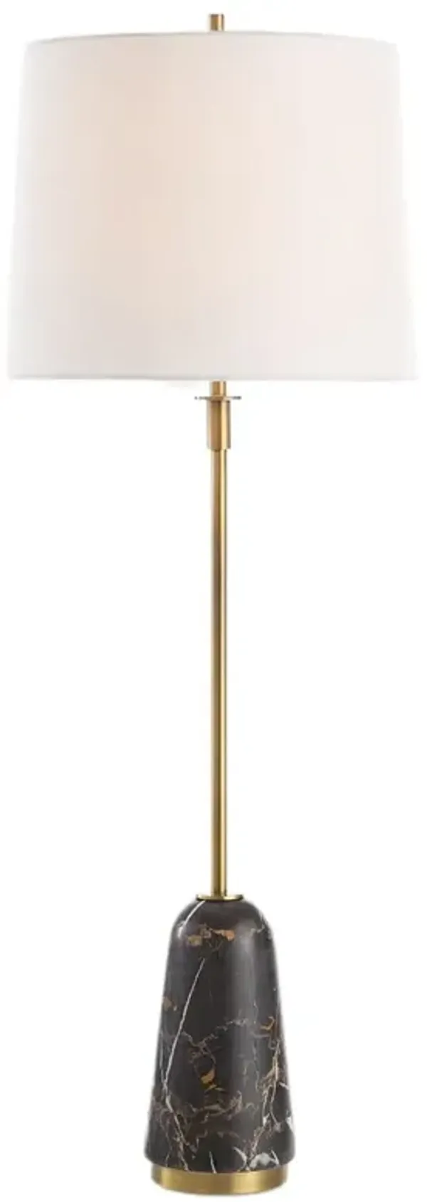 Roman Marble Buffet Lamp - Black/Brass/Brown