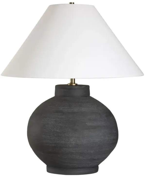 Evariste Porcelain Table Lamp - Black