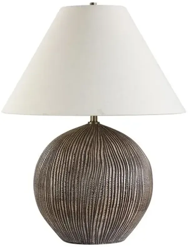 Pasquale Porcelain Table Lamp - Bronze/Brown