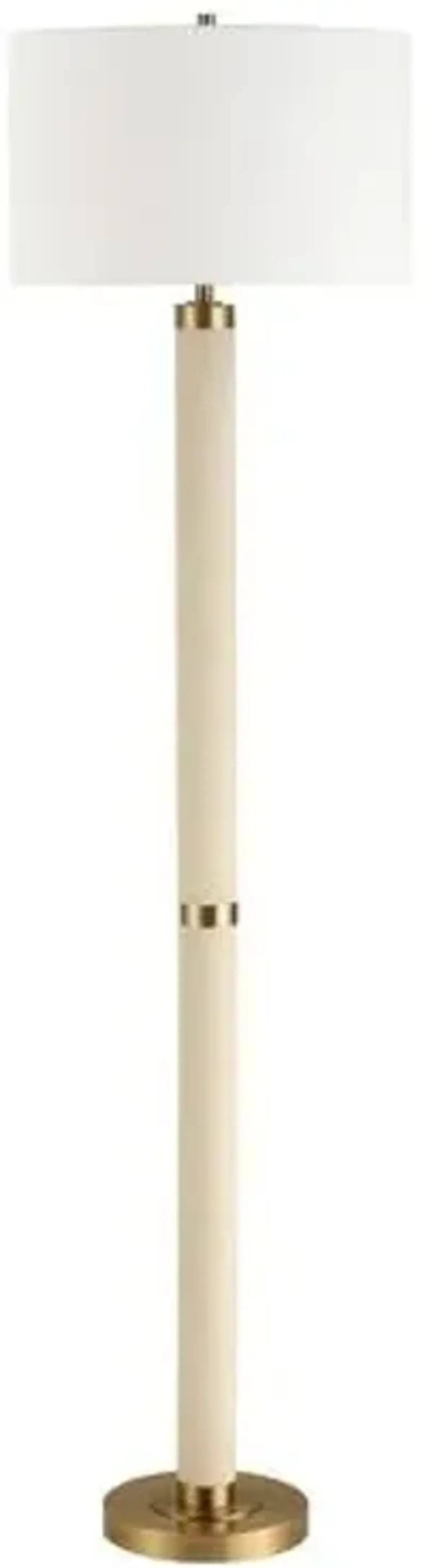 Céleste Shagreen Floor Lamp - Cream/Gold