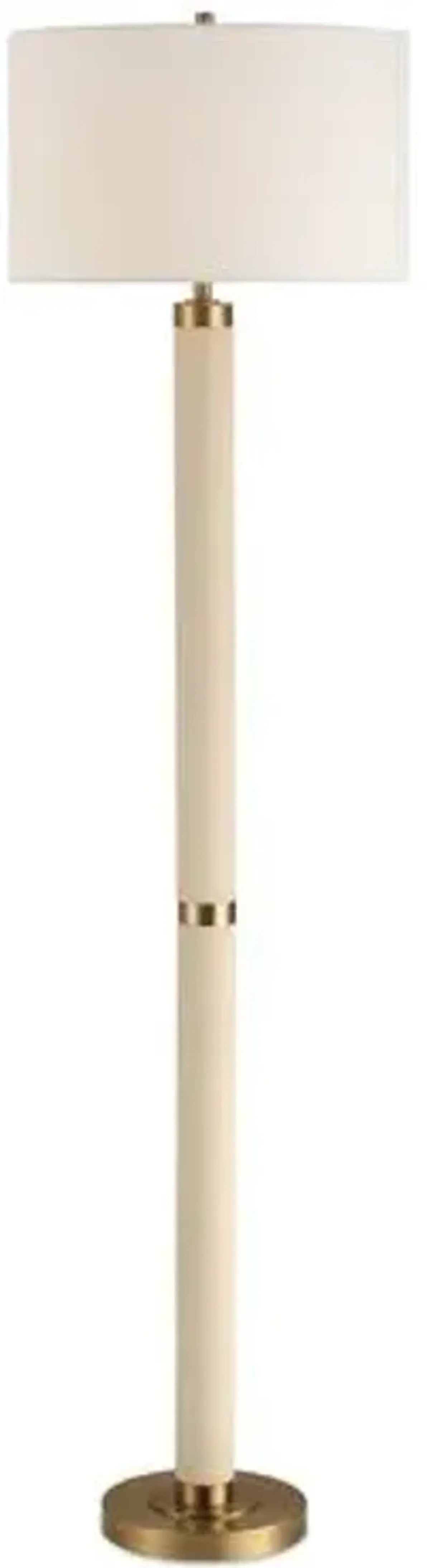 Céleste Shagreen Floor Lamp - Cream/Gold