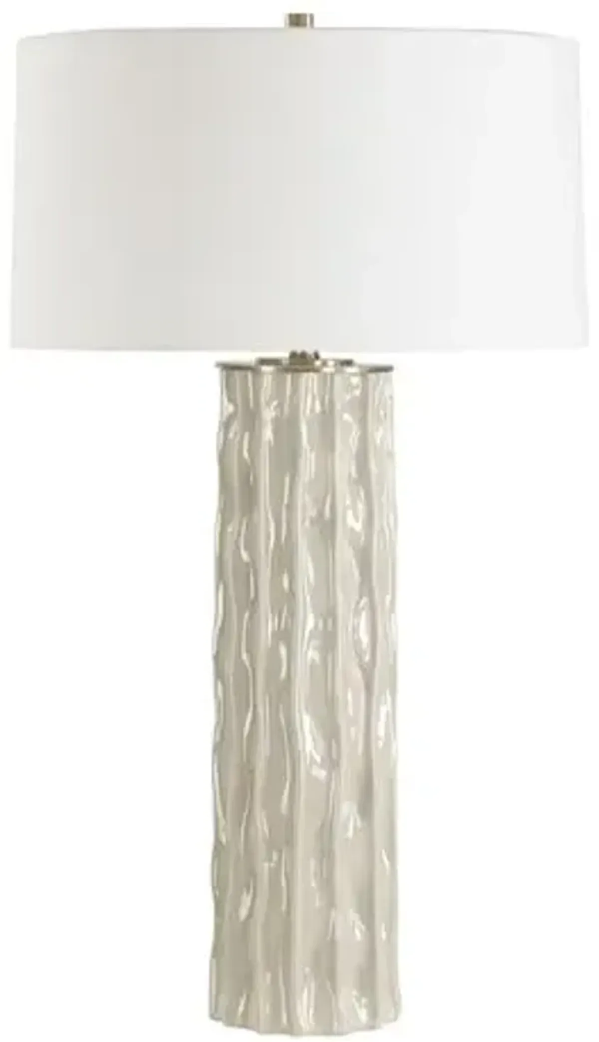 Kalliope Ceramic Table Lamp - Natural - Gray