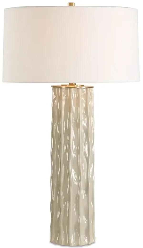 Kalliope Ceramic Table Lamp - Natural - Gray