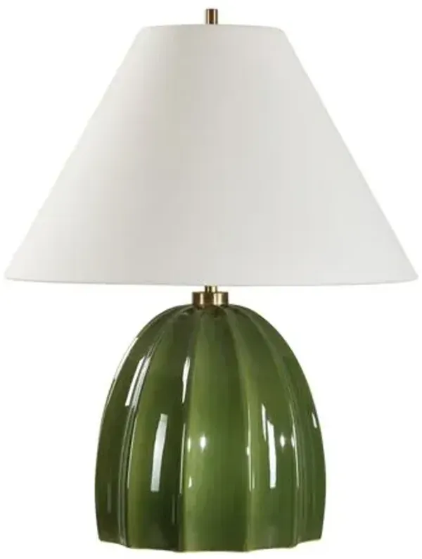 Ephraim Ceramic Table Lamp - Green