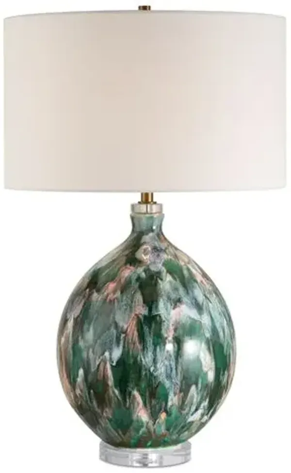 Sylvio Ceramic Table Lamp - Blue/Green - Multi