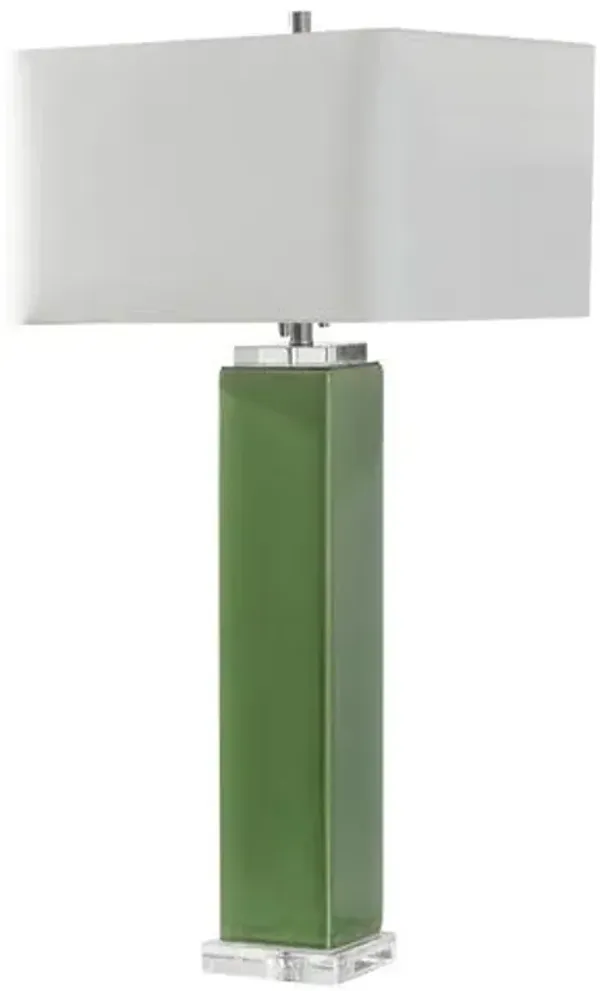 Ottilie Ceramic Table Lamp - Green