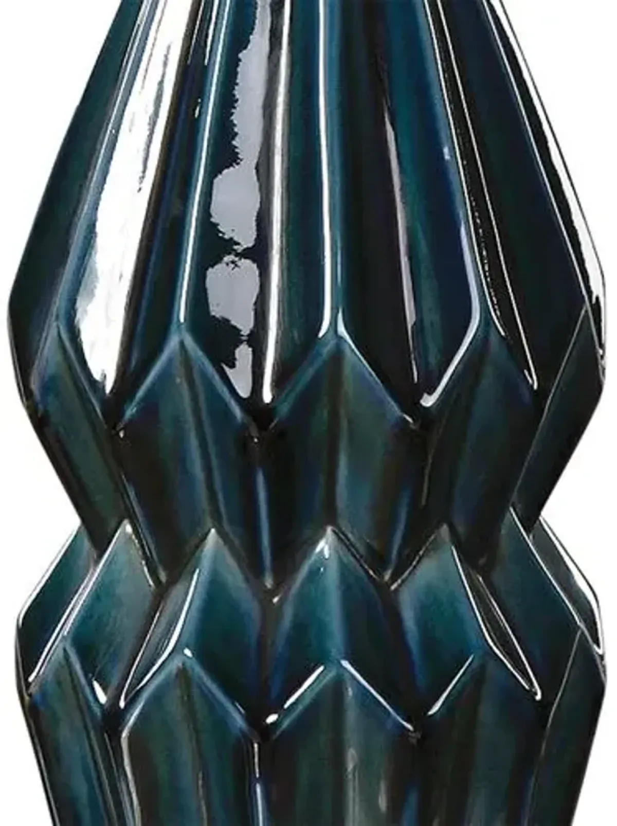 Julian Table Lamp - Blue/Brass/Brown