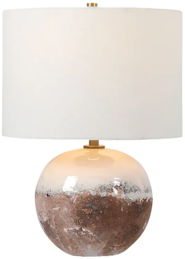 Lucius Ceramic Accent Lamp - Brown/White - Multi