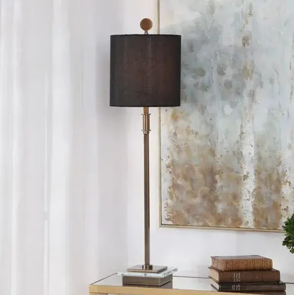 Giorgio Table/Buffet Lamp - Black/Brass