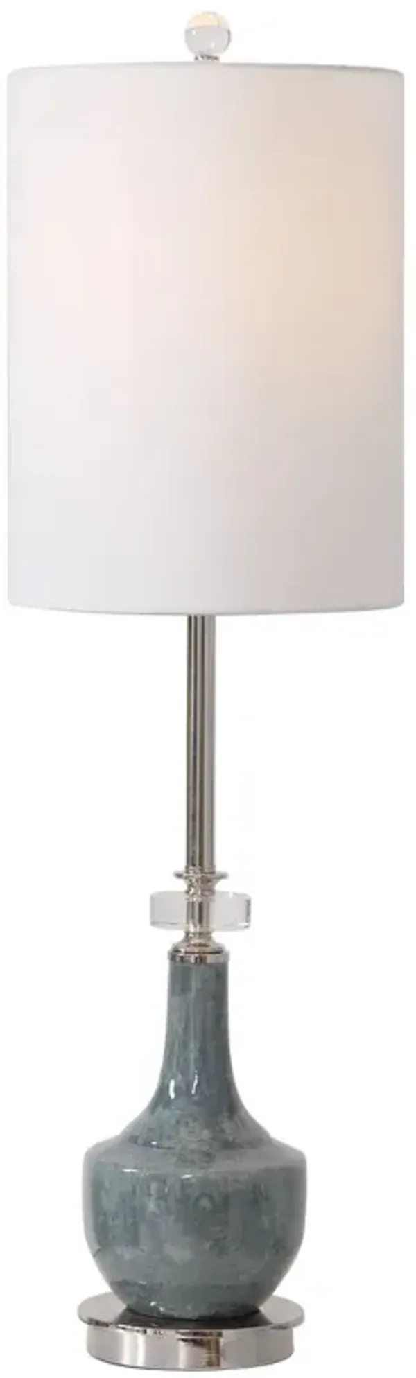 Wilfred Ceramic Buffet Lamp - Blue