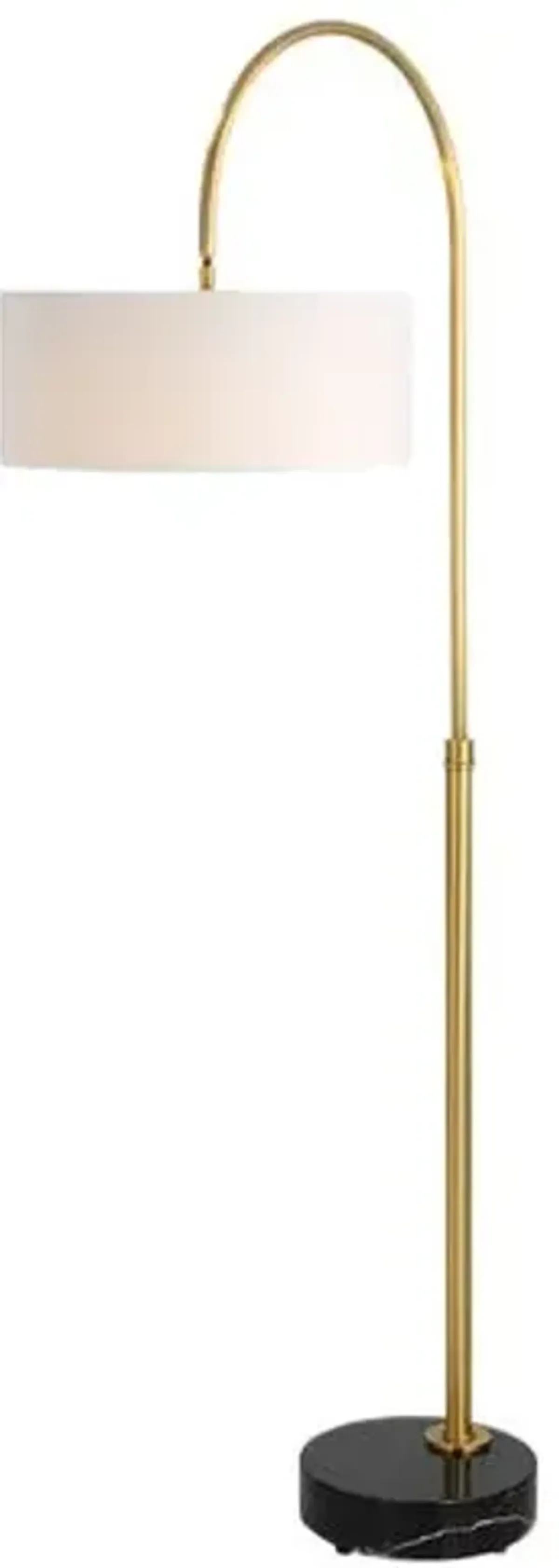 Livia Marble Floor Lamp - Brass/Gold