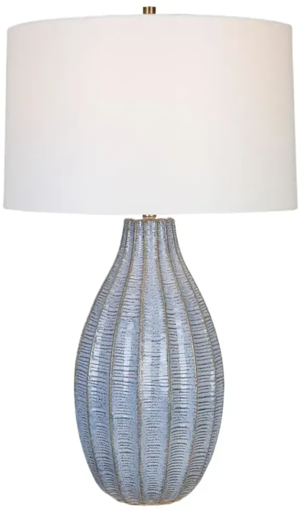 Genevieve Ceramic Table Lamp - Blue