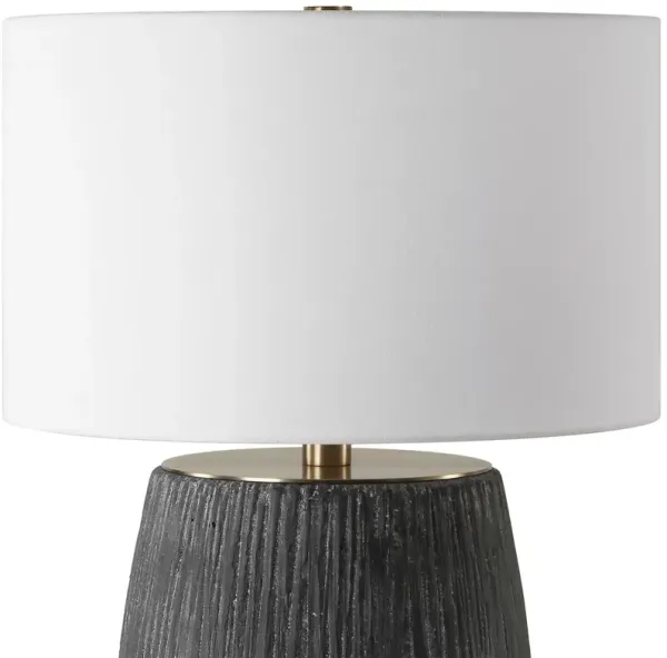Leif Concrete Table Lamp - Black